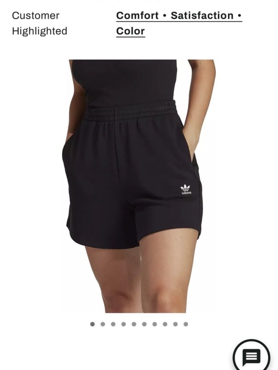 adidas Pants - adidas Black Trefoil Elastic-Waist Athletic Shorts